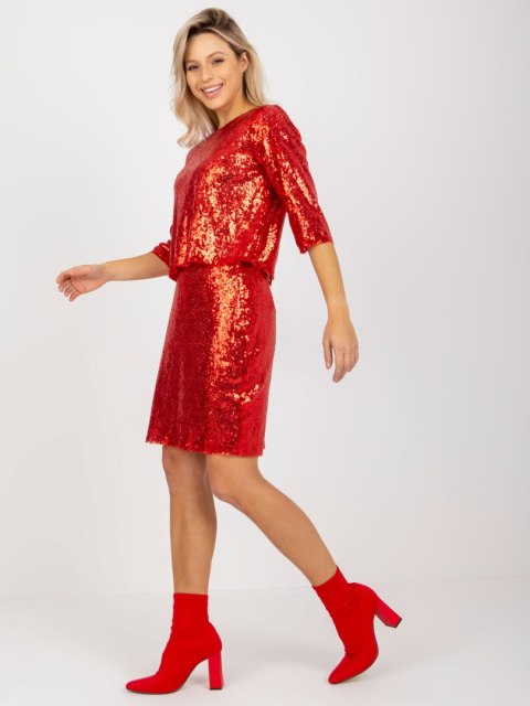 Spódnica LK-SD-507260.46 czerwony 38 Spódnica LK-SD-507260.46 czerwony 38