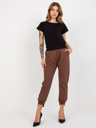 Spodnie dresowe EM-DR-635.11 brązowy S/M