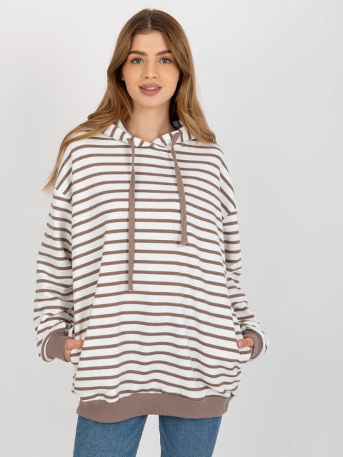 Bluza FA-BL-8287.20P biało-brązowy Bluza FA-BL-8287.20P biało-brązowy