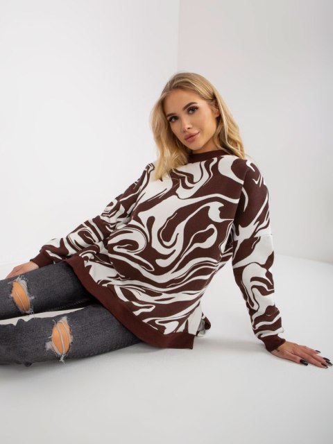 Bluza FA-BL-8293.37P ciemny brązowy Bluza FA-BL-8293.37P ciemny brązowy