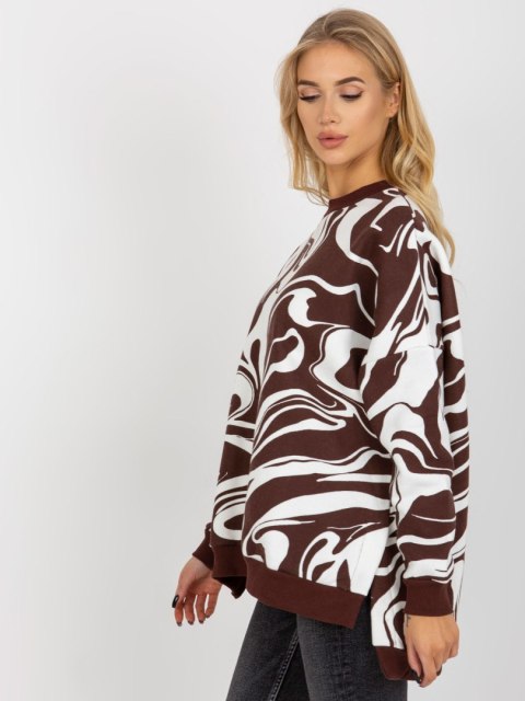 Bluza FA-BL-8293.37P ciemny brązowy Bluza FA-BL-8293.37P ciemny brązowy