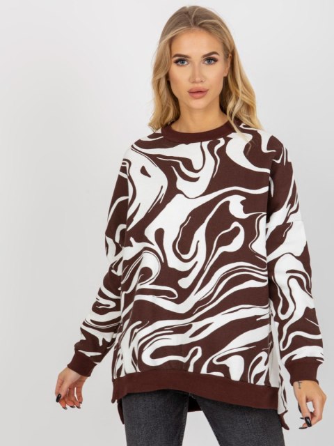 Bluza FA-BL-8293.37P ciemny brązowy Bluza FA-BL-8293.37P ciemny brązowy
