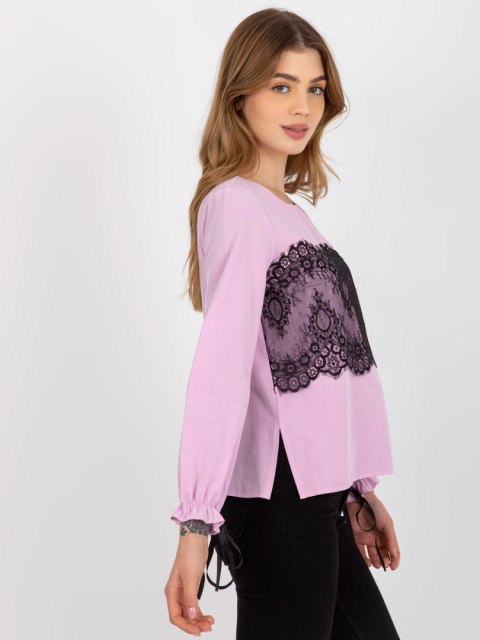 Bluzka LK-BZ-506877.15X jasny fioletowy 38 Bluzka LK-BZ-506877.15X jasny fioletowy 38