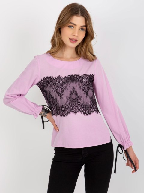 Bluzka LK-BZ-506877.15X jasny fioletowy 40 Bluzka LK-BZ-506877.15X jasny fioletowy 40