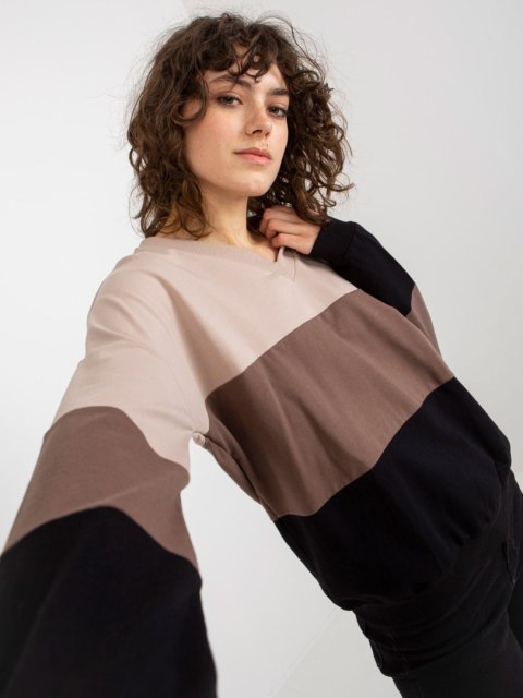 Bluza RV-BL-8328.34X czarno-beżowy L/XL Bluza RV-BL-8328.34X czarno-beżowy L/XL