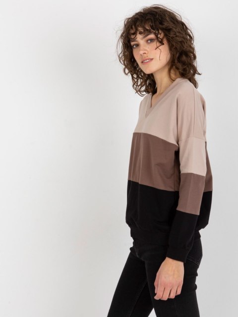 Bluza RV-BL-8328.34X czarno-beżowy L/XL Bluza RV-BL-8328.34X czarno-beżowy L/XL