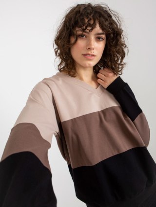 Bluza RV-BL-8328.34X czarno-beżowy S/M