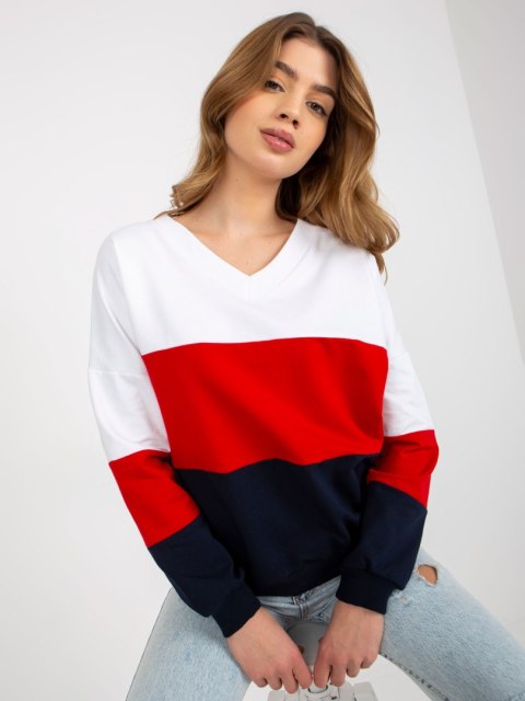Bluza RV-BL-8328.86P biało-granatowy S/M Bluza RV-BL-8328.86P biało-granatowy S/M