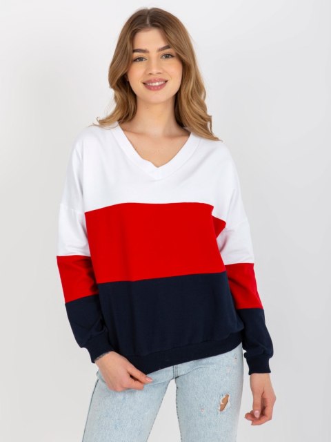 Bluza RV-BL-8328.86P biało-granatowy S/M Bluza RV-BL-8328.86P biało-granatowy S/M