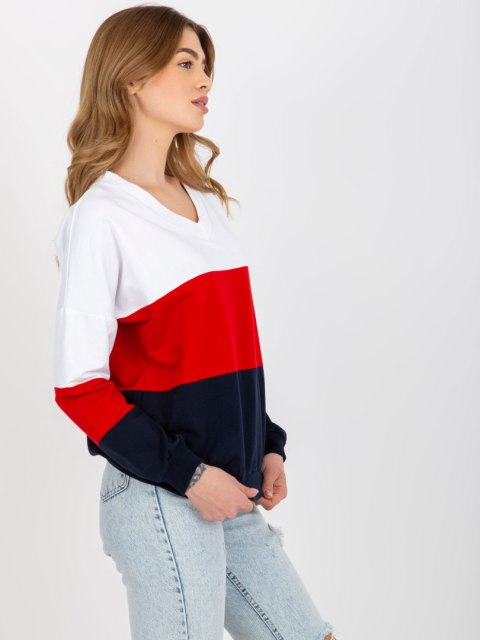 Bluza RV-BL-8328.86P biało-granatowy S/M Bluza RV-BL-8328.86P biało-granatowy S/M