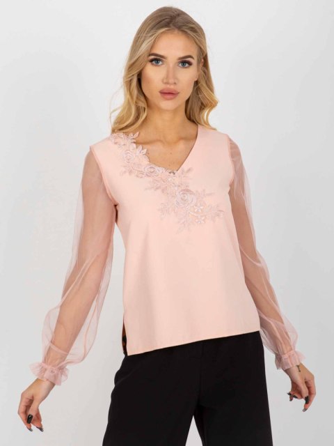 Bluzka LK-BZ-506666.87P brzoskwiniowy 40 Bluzka LK-BZ-506666.87P brzoskwiniowy 40