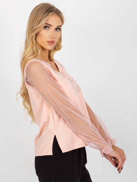 Bluzka LK-BZ-506666.87P brzoskwiniowy 40 Bluzka LK-BZ-506666.87P brzoskwiniowy 40