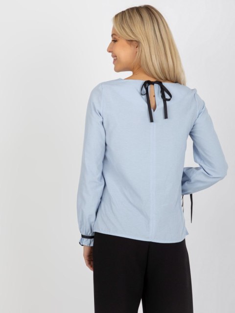 Bluzka LK-BZ-506877.15X jasny niebieski 42 Bluzka LK-BZ-506877.15X jasny niebieski 42