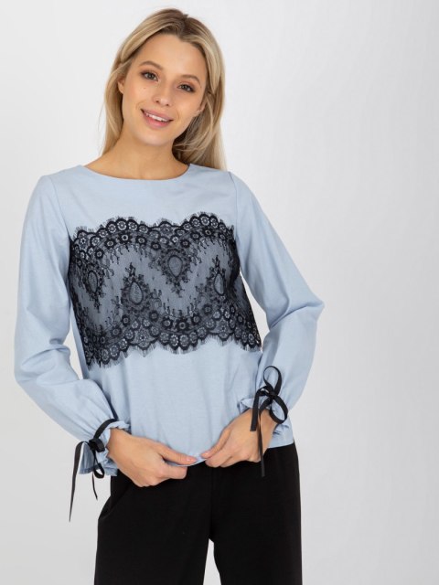 Bluzka LK-BZ-506877.15X jasny niebieski 42 Bluzka LK-BZ-506877.15X jasny niebieski 42