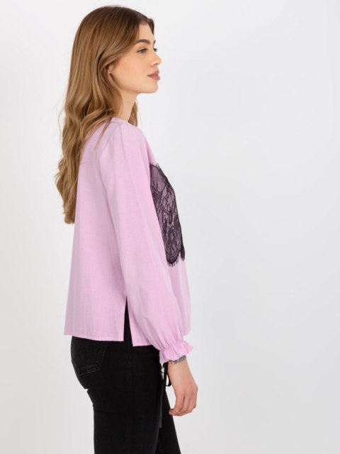 Bluzka LK-BZ-506877-2.01P jasny fioletowy 36 Bluzka LK-BZ-506877-2.01P jasny fioletowy 36