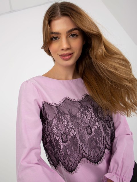 Bluzka LK-BZ-506877-2.01P jasny fioletowy 38 Bluzka LK-BZ-506877-2.01P jasny fioletowy 38
