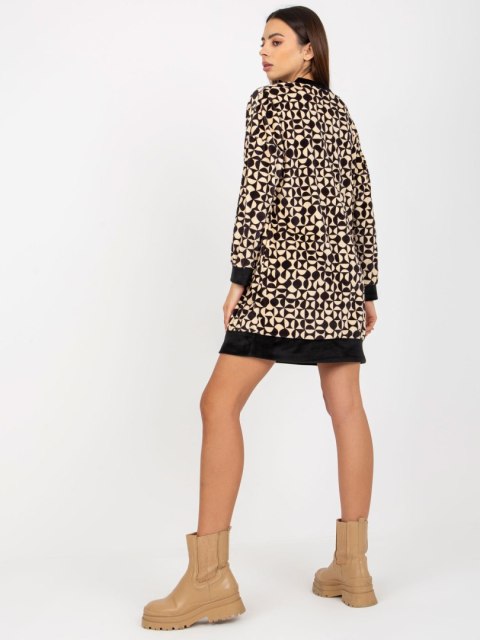 Tunika RP-TU-8189-3.66 czarno-beżowy L/XL