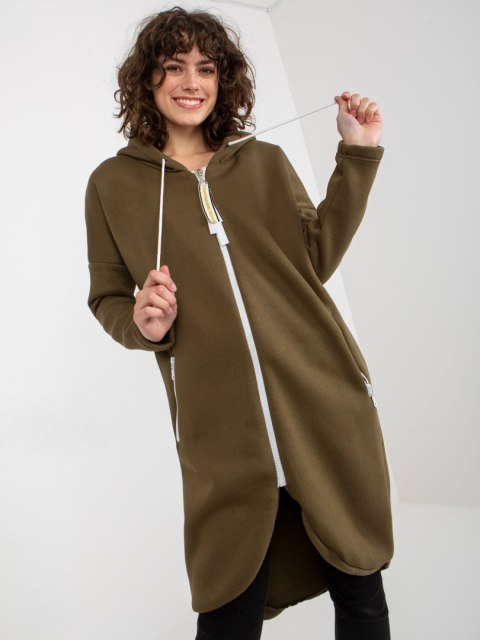 Bluza dresowa khaki z kapturem Stunning
