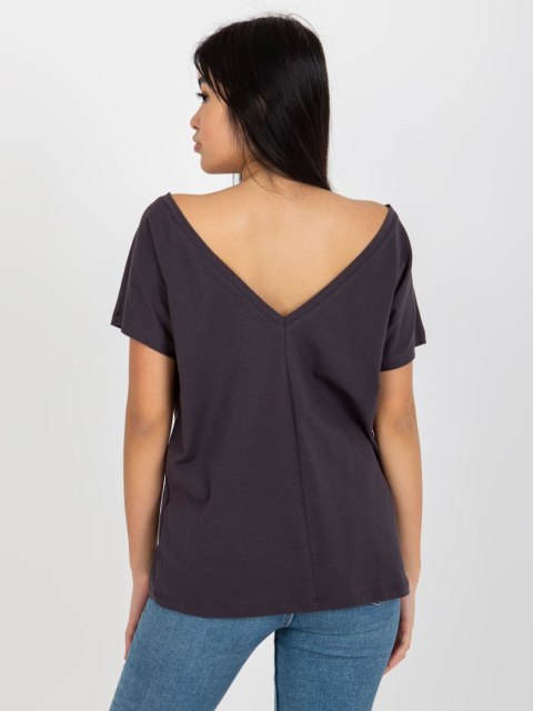 T-shirt RV-TS-4662.16 grafitowy M T-shirt RV-TS-4662.16 grafitowy M