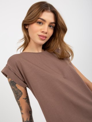 T-shirt RV-TS-4833.36X brązowy XS