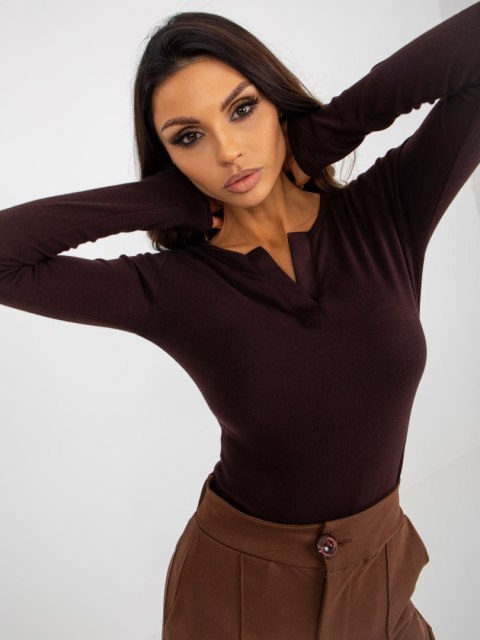Bluzka EM-BZ-784.33P ciemny brązowy Bluzka EM-BZ-784.33P ciemny brązowy