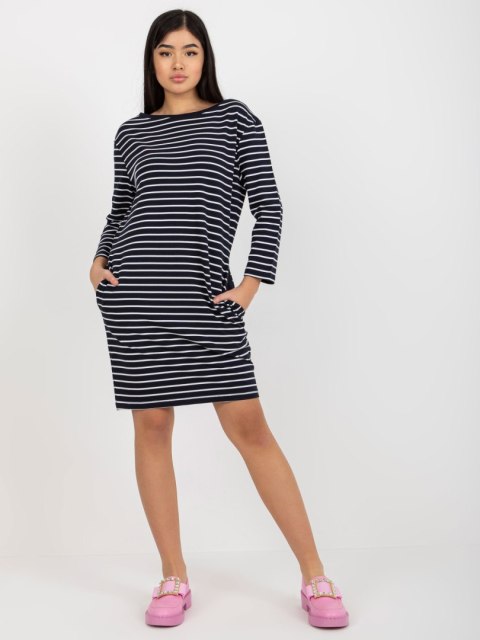 Sukienka LO-SK-LK-259.00X biało-granatowy M Sukienka LO-SK-LK-259.00X biało-granatowy M
