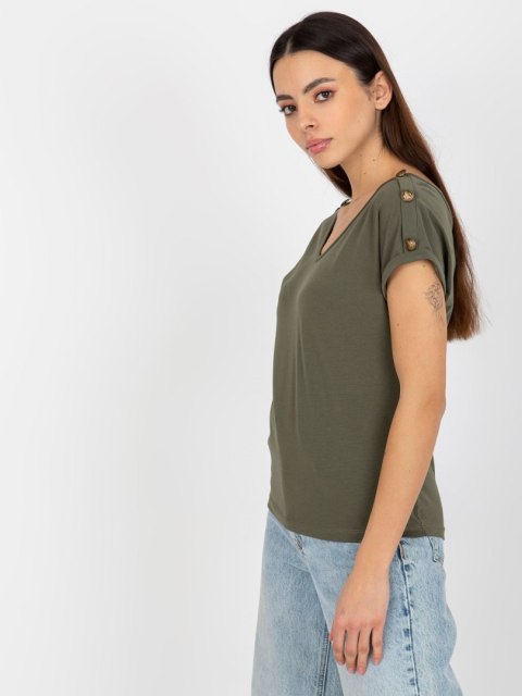 Bluzka TW-BZ-BL-1006.56 ciemny khaki L Bluzka TW-BZ-BL-1006.56 ciemny khaki L