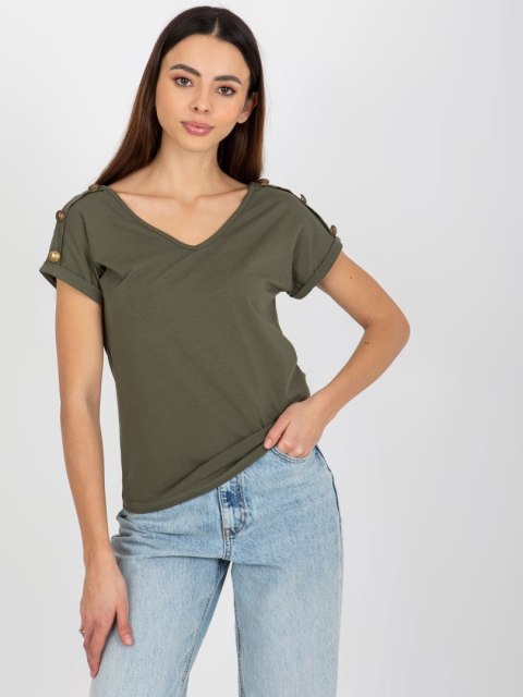 Bluzka TW-BZ-BL-1006.56 ciemny khaki M Bluzka TW-BZ-BL-1006.56 ciemny khaki M