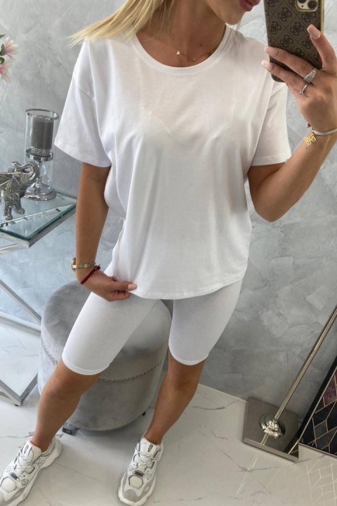 Komplet sportowy koszulka+legginsy biały Komplet sportowy koszulka+legginsy biały