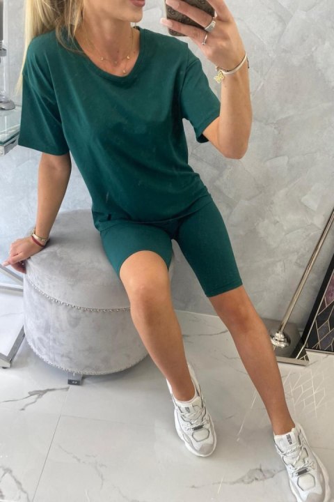 Komplet sportowt koszulka+legginsy ciemny zielony Komplet sportowt koszulka+legginsy ciemny zielony