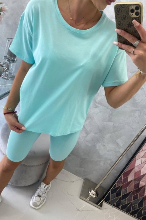 Komplet top+legginsy miętowy Komplet top+legginsy miętowy