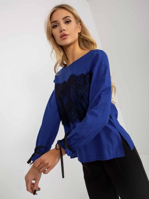 Bluzka LK-BZ-506877.15X kobaltowy 36 Bluzka LK-BZ-506877.15X kobaltowy 36