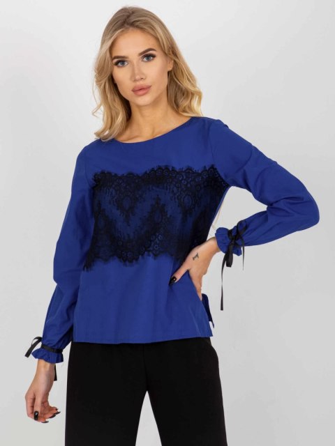 Bluzka LK-BZ-506877.15X kobaltowy 40 Bluzka LK-BZ-506877.15X kobaltowy 40
