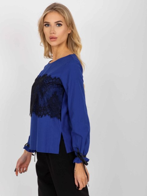 Bluzka LK-BZ-506877.15X kobaltowy 42 Bluzka LK-BZ-506877.15X kobaltowy 42