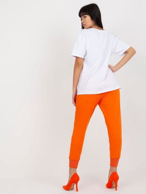 T-shirt bluzka damska biała lużna z napisem T-shirt bluzka damska biała lużna z napisem