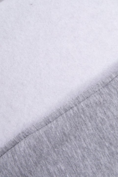 Bluza z krótkim suwakiem szara