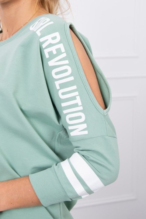 Komplet Girl Revolution ciemny miętowy