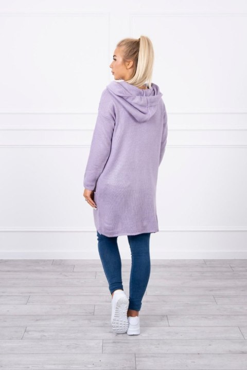 Sweter z kopertowym dołem jasny fioletowy Sweter z kopertowym dołem jasny fioletowy