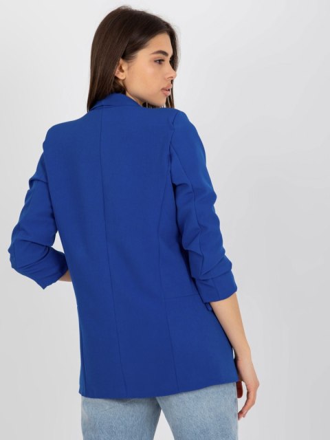 Marynarka Adela dark blue, rękaw 3/4 marszczony Marynarka Adela dark blue, rękaw 3/4 marszczony