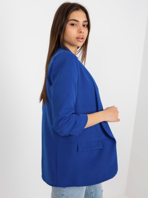 Marynarka Adela dark blue, rękaw 3/4 marszczony Marynarka Adela dark blue, rękaw 3/4 marszczony