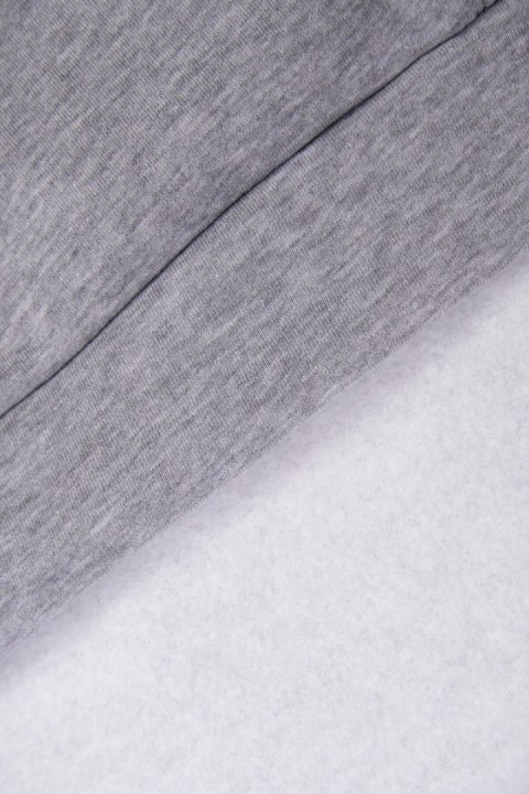Bluza z kapturem z naszywkami szara