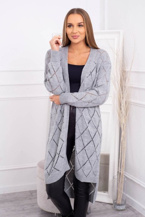 Sweter z geometrycznym wzorem szary Sweter z geometrycznym wzorem szary