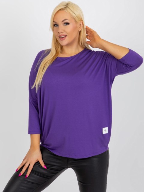 Bluzka RV-BZ-3770.92 ciemny fioletowy Bluzka RV-BZ-3770.92 ciemny fioletowy