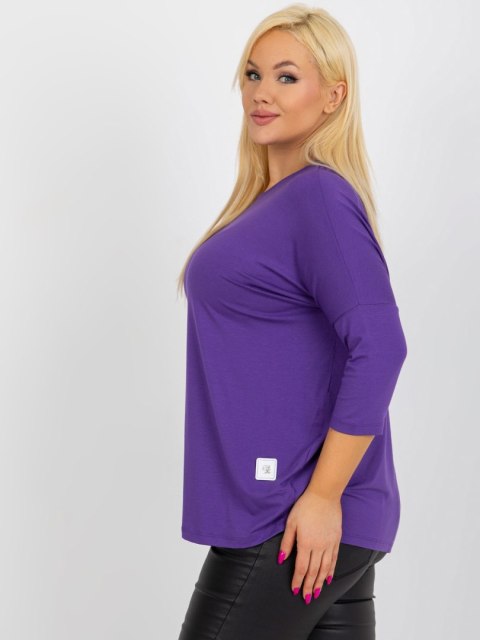 Bluzka RV-BZ-3770.92 ciemny fioletowy Bluzka RV-BZ-3770.92 ciemny fioletowy