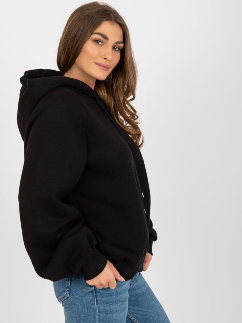 uza oversize z kapturem czarna basic uza oversize z kapturem czarna basic