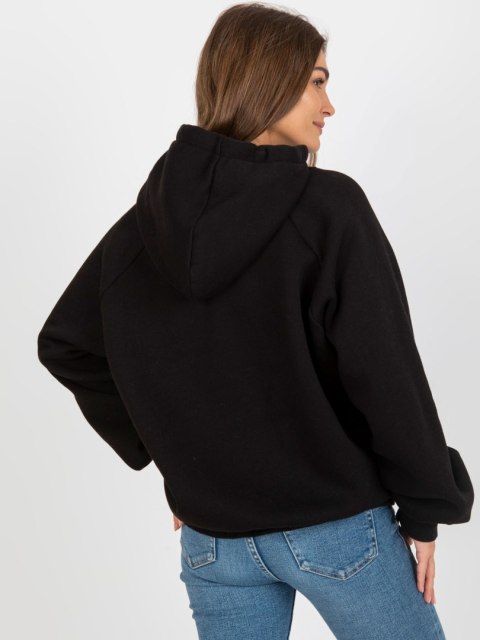 uza oversize z kapturem czarna basic uza oversize z kapturem czarna basic