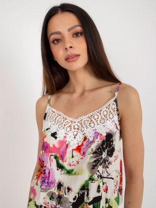Kombinezon letni krótki na ramiączkach wielokolorowy M/L
