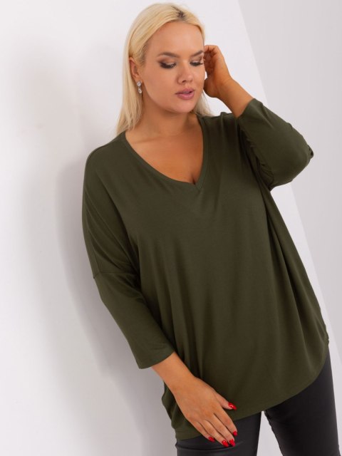 Bluzka RV-BZ-5745.18 khaki Bluzka RV-BZ-5745.18 khaki