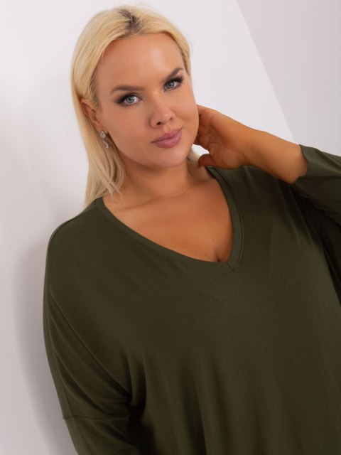 Bluzka RV-BZ-5745.18 khaki Bluzka RV-BZ-5745.18 khaki