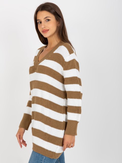 Sweter LC-SW-8030.29P biało-beżowy Sweter LC-SW-8030.29P biało-beżowy